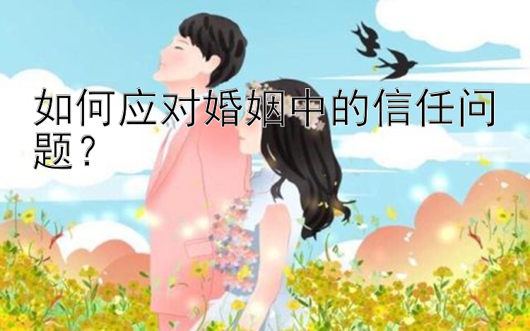 如何应对婚姻中的信任问题？